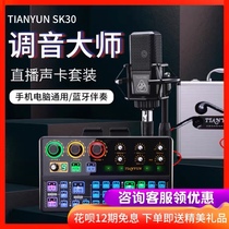 Sky Rhyme Wireless Sound Card SK30 Mobile Phone Desktop Computer Dedicated Microphone Microphone Live Singing Full Suit Equipment