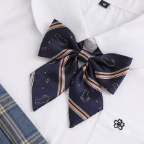 (Hard work)Diehard heart original pleated skirt cyanotic JK uniform student shirt bow tie female accessories small objects