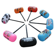 Hot sale holiday party props large cartoon PVC inflatable hammer thousand tons plastic hard handle hammer childrens toys