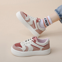 2022 new spring and autumn small white canvas board shoes female Korean version ulzzang small crowd 100 lap sports thick bottom dinghy shoes