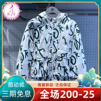 FILA Filatte coats women 2022 Spring ladies casual sports shuttle woven with cap jacket A11W213701