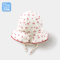 Jingle mallet baby small floral sun hat Baby sun hat Spring and summer childrens thin sunscreen hat Fisherman hat woman