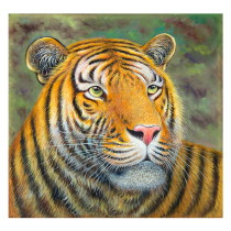 Xu Feifei Tiger Tiger Raw Wei Fine realistic oil painting Oil on canvas
