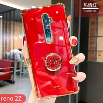 opporeno2 phone case opporeno2z light and thin anti-drop electroplating airbag Shell full edge lens silicone protective cover net red Reno2 personality tide men and women reon2