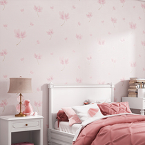 3d Solid High-end Dandelion Feather Children Room Non-woven Wallpaper Self-Glued Girl Bedroom Wall Paper Home