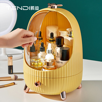 Cosmetics containing box anti-dust belt LED lamp Large capacity desktop containing mouth red skin-care products comb dresser
