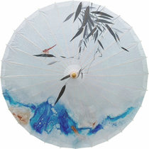 Non-Heritage Handmade Tung Oil Paper Umbrella Vintage Wind Hanfu Photography Props Vintage Rain Protection Sun Protection Ceiling Decoration Umbrella
