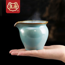 Han Tang tea set Jingdezhen Ruyao Gongdo Cup tea divider handmade household ceramic antique tea tea set