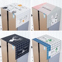 Refrigerator washing machine cover cloth drum type dust cloth protective cover microwave oven single door double door refrigerator cover towel