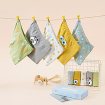 Children Underwear Boy Flat Corner Pure Cotton Four Corner Baby Boy 10 CUHK Scout 5-year-old boy All cotton 3-year-old shorts