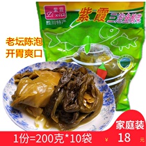 Sichuan Laotan sauerkraut 200g * 10 bags of pickled fish sauerkraut kimchi bag family kimchi pickles sauce