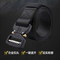 Cobra buckle belt buckle head tactical belt Special Forces Black Hawk cs nylon canvas belt buckle outdoor belt