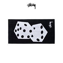 STUSSY Contrasting Dice Jacquard Beach Towel