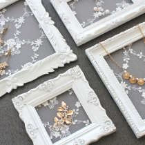 Jewelry Show Rack Princess Eurostyle Photo Frame Lace Multifunction Commercial Desktop Ins Earrings Shelf Show Shelf