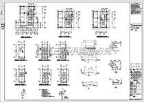 A high-rise building scissors stair part of the structure construction cad drawing building structure cad drawing dwg drawing