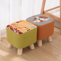 Bench Household shoe stool Living room door low stool Fabric sofa stool Net red chair Modern creative small stool