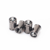 SPORT personality Skull skull head modified valve cap nozzle cover Copper Hub Valve Core Sleeve Built-in Rubber Ring Universal