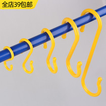 Multifunctional S-shaped adhesive hook plastic insulated construction site cable wire hook supermarket extended large and small hook hook hook