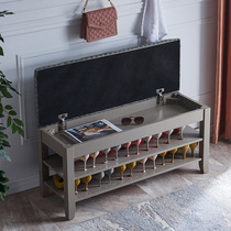 Solid Wood Changing Shoes Stool Home Doorway Minimalist Modern Multifunction Shoe Cabinet Entrance Door Wearing Shoes Stool Entrance Door Can Be Used For Shoes Rack