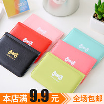 Korean version butterfly knot card bag cute cartoon sleeve plastic transparent name sheet 12-place card bag
