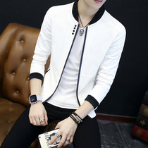 Jacket mens Korean version of the trend handsome clothes 2020 new autumn baseball collar young men slim casual jacket