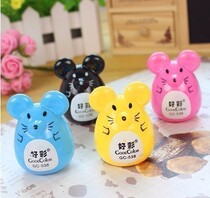 Small Rat Rolls Pen Knife Cute Cartoon Pencil Sharpeners Korea Creative Wholesale Elementary School Students Learn Supplies Gifts