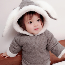 Gush autumn winter clothing Han version female baby jacket boy toddler toddler thickened baby jacket 0-1-2-3 years old