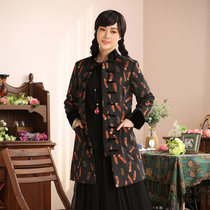 Flying dream Ying Zhi spring autumn and winter original fine corduroy stitching velvet cotton jacket cotton-padded clothing thank you