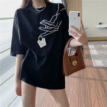 Design sense minority students short sleeve t-shirt women spring and summer clothes large size fat MM lazy wind half sleeve base shirt clothes