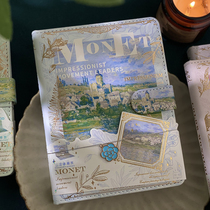 Art Scenery Oil Painting Notebook ART DELICATELY COLORFUL PAGE DAY REMEMBER THIS GIRLS SECTION RETRO MAGNETIC CLASP HAND TENT BOOK