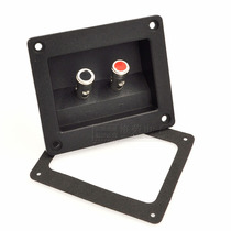 Two speaker junction box horn wiring board power amplifier audio wiring back plate press type pure copper terminal wire clamp