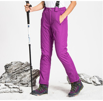 2019 new winter ski pants mens and womens single board double board plus cotton thickened outdoor cotton pants strap removable