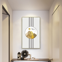 Yinghao new Chinese porch decorative painting modern simple corridor aisle into the house vertical version of light luxury Jinshan artistic conception hanging painting