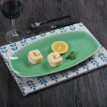 Celadon tableware plate fish plate home large steak simple creative baking microwave oven oven