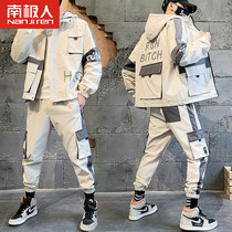 Antarctic spring suit Korean trend spring and autumn set with Tide brand function wind jacket jacket handsome mens clothing