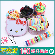 Childrens rubber band does not hurt hair Rubber band Female trumpet head rope hair circle hair rope Princess baby tie hair cute headdress