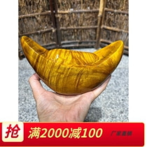 Jinsi Nangen carving ornaments living room handicrafts ebony ingot Guanyin Guan Gong God of Wealth Cliff Cypress Lucky Wood Carving