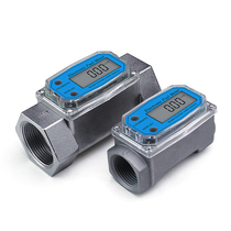 Durable K24 adjustable turbine digital display electronic flowmeter urea methanol chemical liquid water plus diesel coal gasoline meter