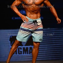 Mens Fitness Competition Beach Pants Speed Dry Zipsy Surf Pants Loose Shorts Blue 50% Pants Summer Mid Pants