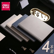 Dali spiral double coil zero series thick special paper hot gold silver cover is not easy to penetrate Halo ink 18K hard copy 70 A5 sheet daily notes hard case simple notebook college students