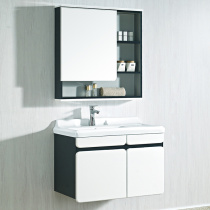 MYSG-0153-B1 ecological wood white embedded blue hanging cabinet 80cm(B3)