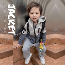 Le Wenxi boys wear autumn and winter new clothes British tide Korean baseball uniform casual hooded coat childrens coat