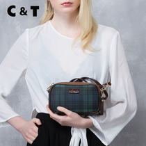 C & T Fashion Mini Small Bag shoulder bag Womens Bag 2021 New Tide Joker Shoulder Green Pair Bag Small Round Bags