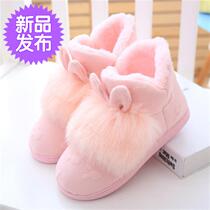 New Pint Sleeping Shoes Slippers Winter Warm Skewers Shoelaces Heel Cotton Slippers Women Wrap R Foot Wool Skewer Shoes Wrap Heel