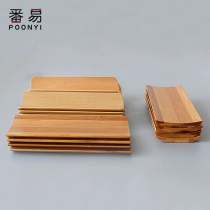 Bamboo tea towel holder Kung Fu tea accessories Round corner Bamboo tea holder Bamboo tea ceremony Towel seat cushion Bamboo tea restaurant