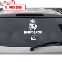 Car sticker reflective team car sticker Real Madrid Real Madrid hollow door rear gear front sticker Nike joint name