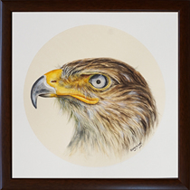 Send solid wood mounting Wang Yuwei watercolor Xiongan Living room Bedroom Bedroom Decoration Collection Pure Hand-painted Paper this watercolor