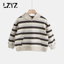 LZYZ kids boys sweatshirt kids long sleeve tops kids baby kids baby Korean version autumn wear 2020 new hooded foreign atmosphere