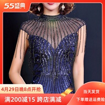 Noble Banquet Atmosphere Fashion Evening Dress Dress Woman 2021 new high-end lavish host Annual meeting Liondress Autumn
