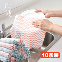 Rag water suction not dropping out of hair kitchen dishwashing table Baise cloth thickened with no oil housework cleaning fang towel